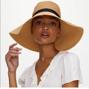 COPY - NWOT Aritzia Main Character Raven Natural Straw Beach Hat Handwoven Cott…